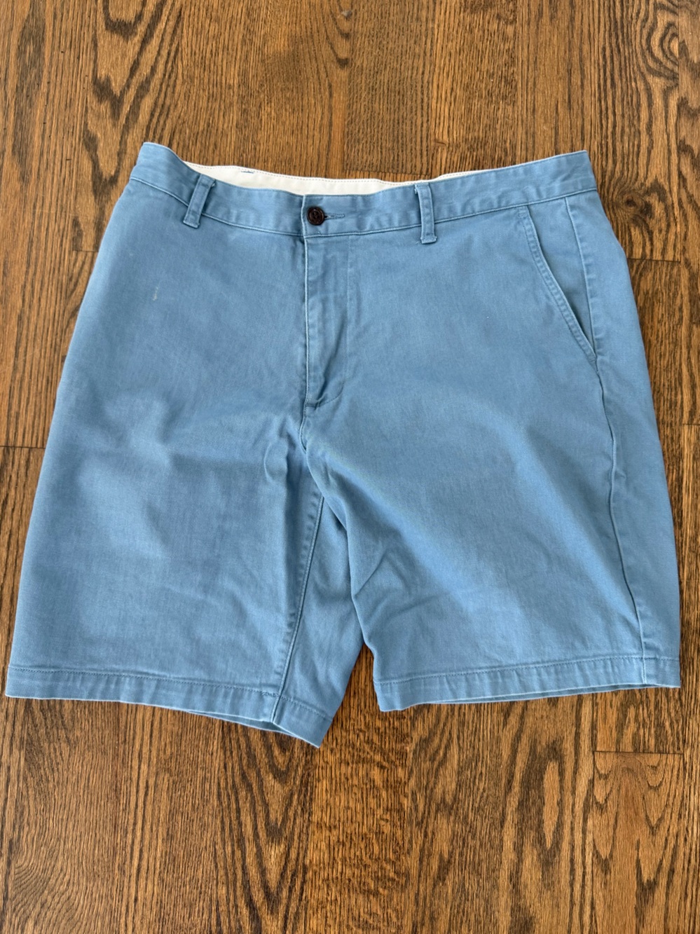 Dockers Light Blue Flat Front Chino Shorts